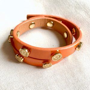 Tory Burch Leather Wrap Bracelet